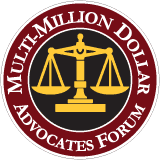 Multi-Million Dollar Advocates Forum membership badge