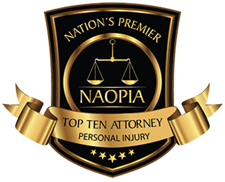 NAOPIA Nation's Premier Top Ten Attorney Personal Injury Logo