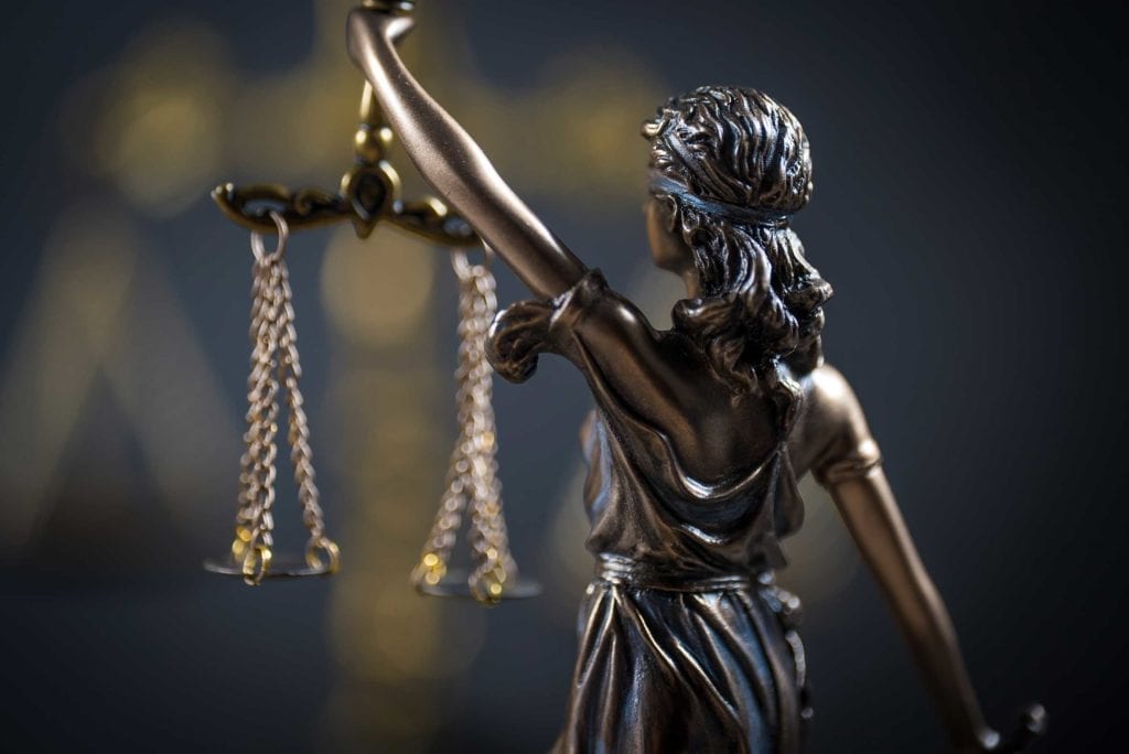 Lady Justice Statue Stock Photo - Indiana Personal Injury Lawyers | Ken ...