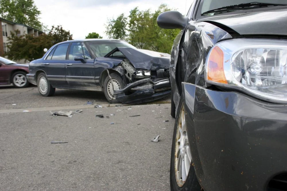 T-bone Car Accident Stock Photo
