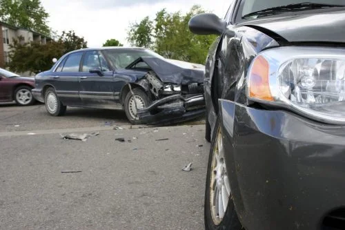 T-bone Car Accident Stock Photo
