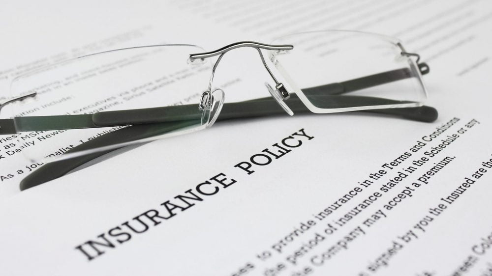 Insurance Policy Document Stock Photo