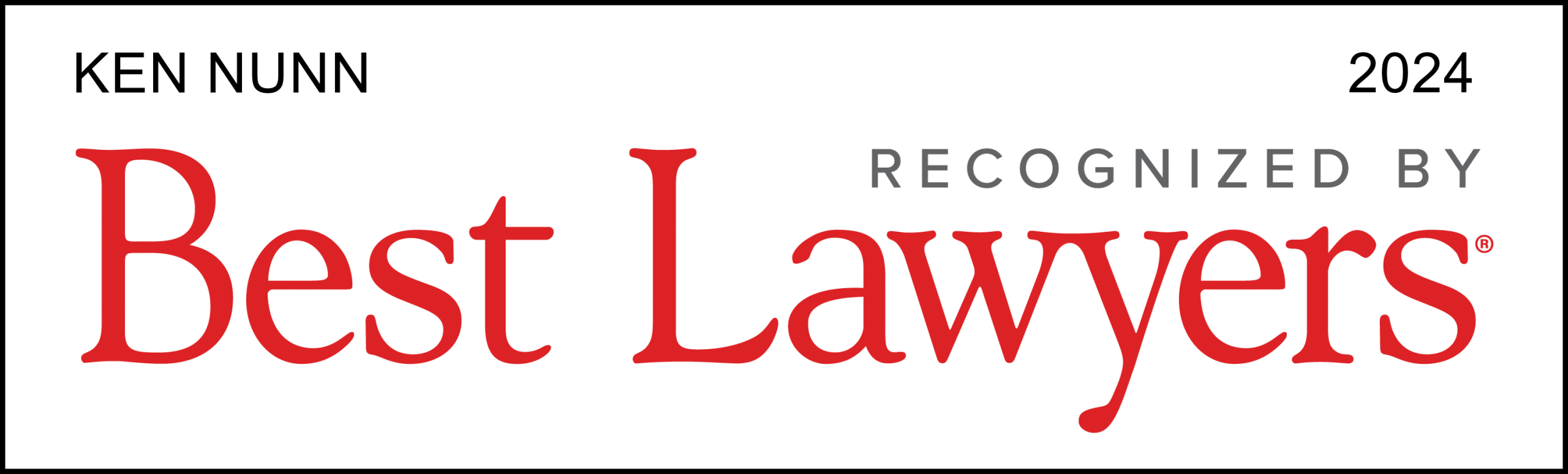 Best Lawyers - 2024 Logo
